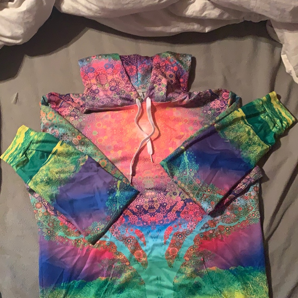 Multicolored “zoo top” bear shirt, 2X